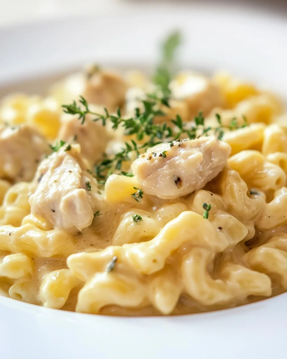 Triple Cheddar Chicken Pasta