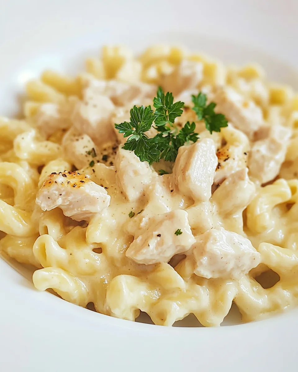 Triple Cheddar Chicken Pasta