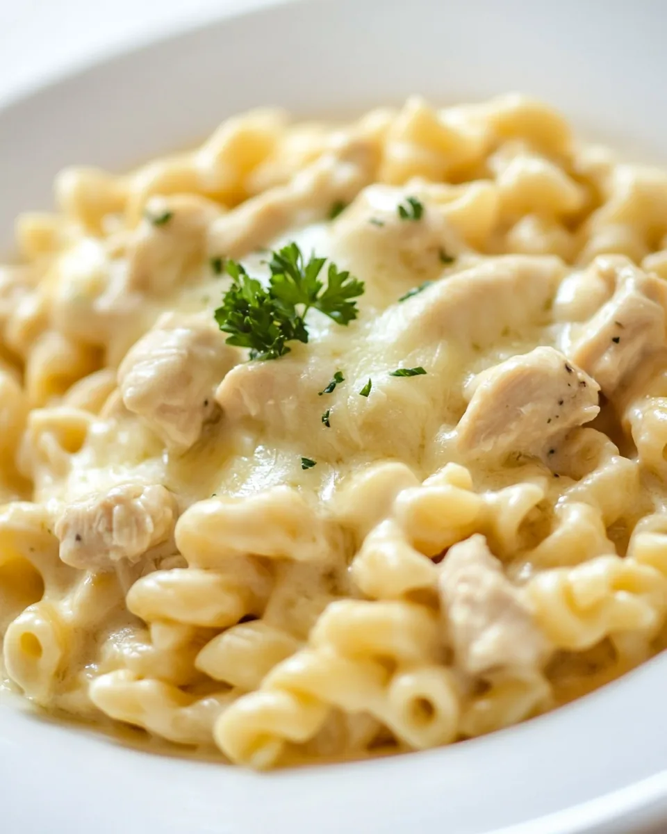 Triple Cheddar Chicken Pasta