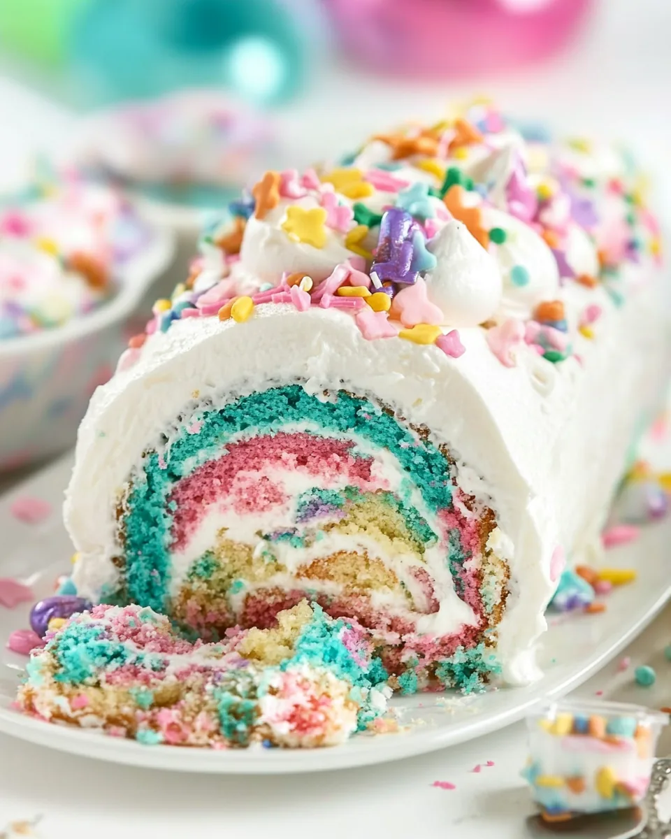 Unicorn Cake Roll