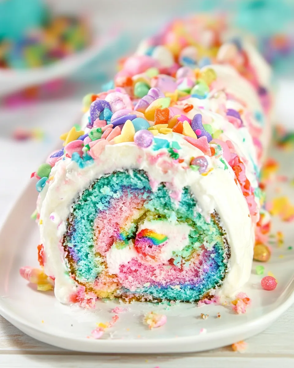 Unicorn Cake Roll