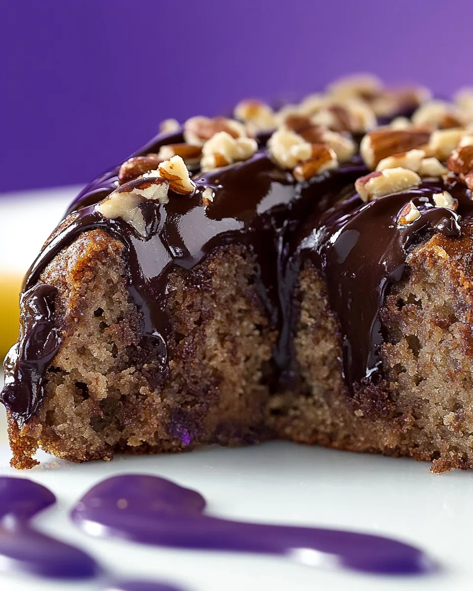 Vegan Chocolate Banana Nut Bread