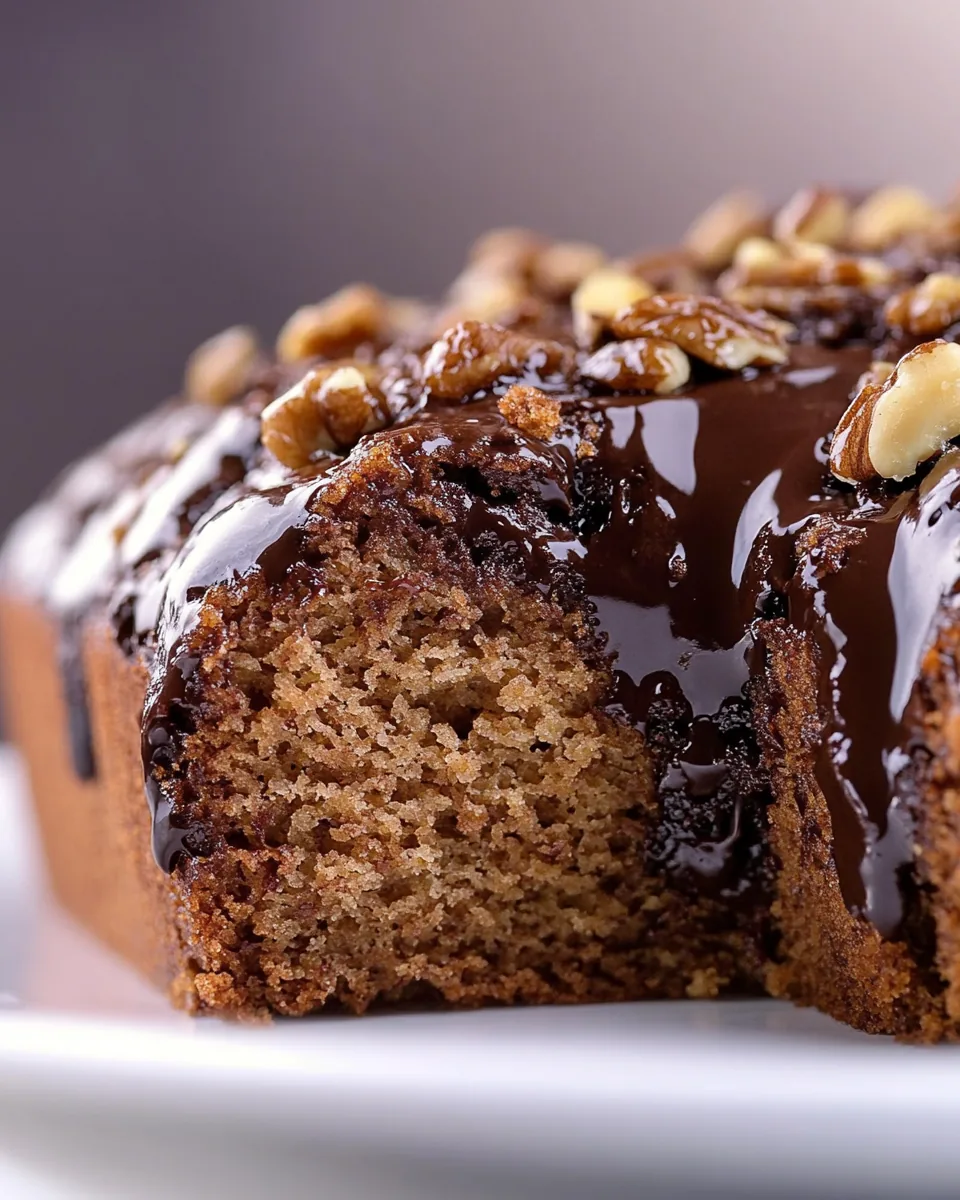 Vegan Chocolate Banana Nut Bread