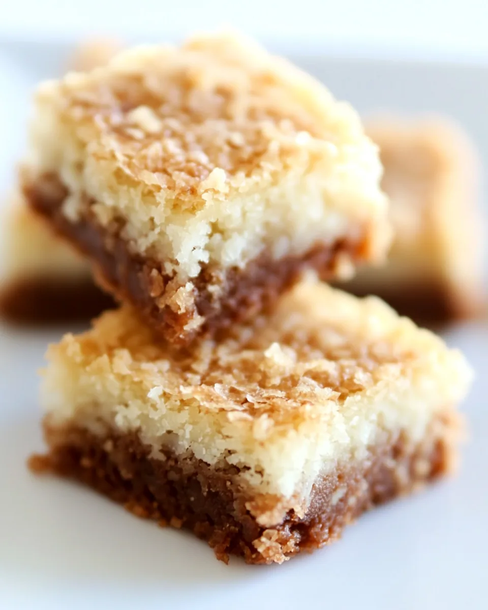 White Chocolate Coconut Brownies