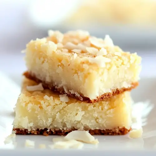 White Chocolate Coconut Brownies