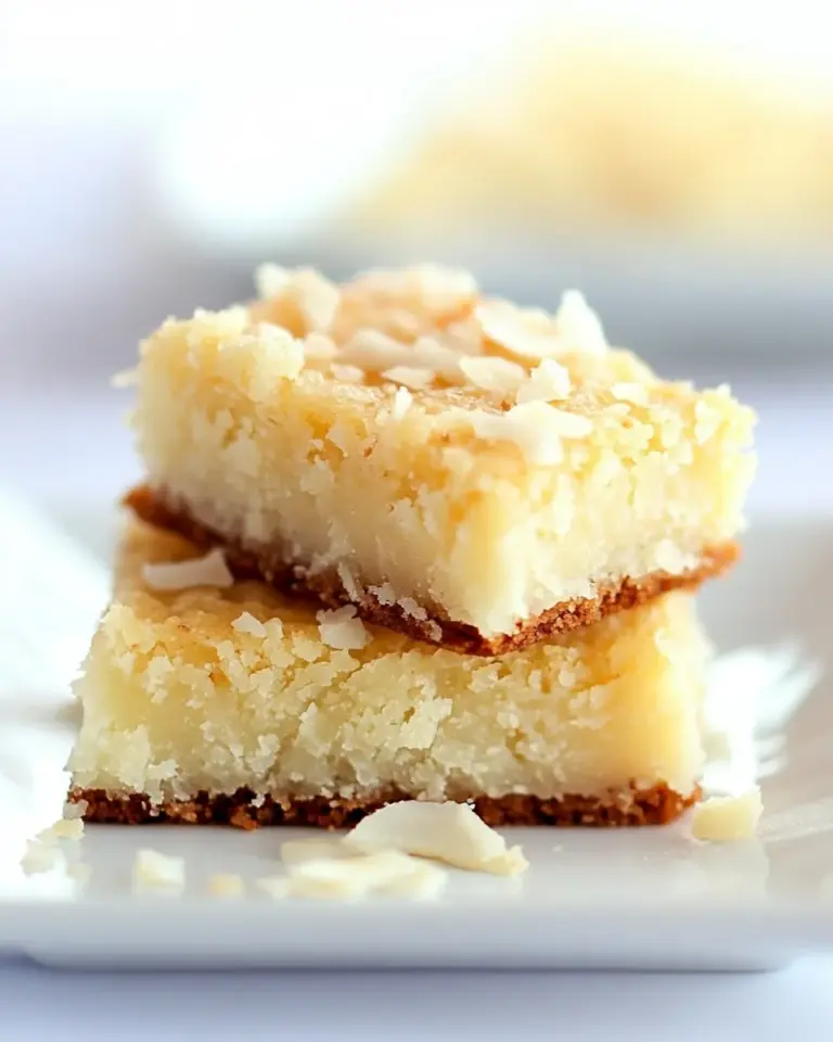 White Chocolate Coconut Brownies