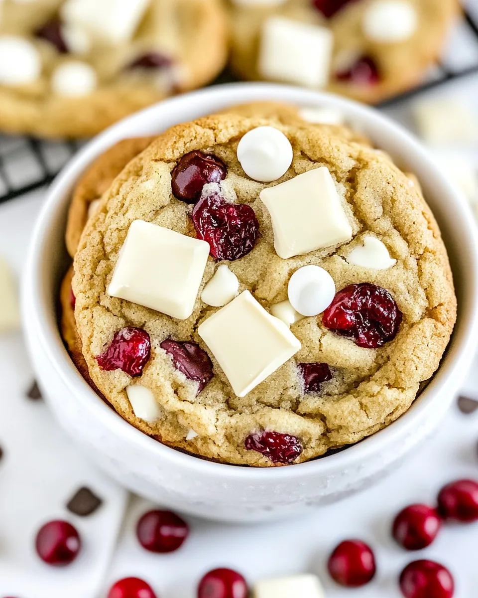 White Chocolate Cranberry Cookies