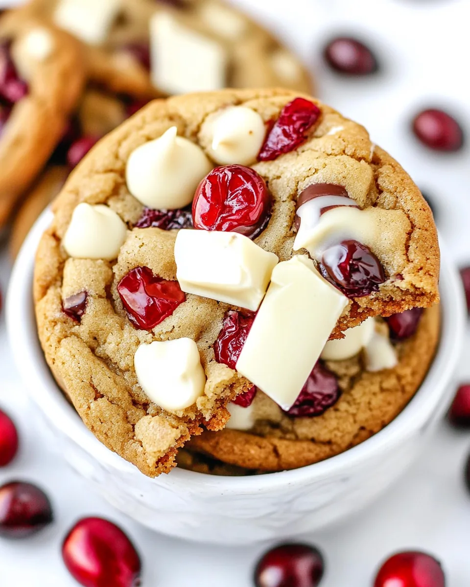 White Chocolate Cranberry Cookies