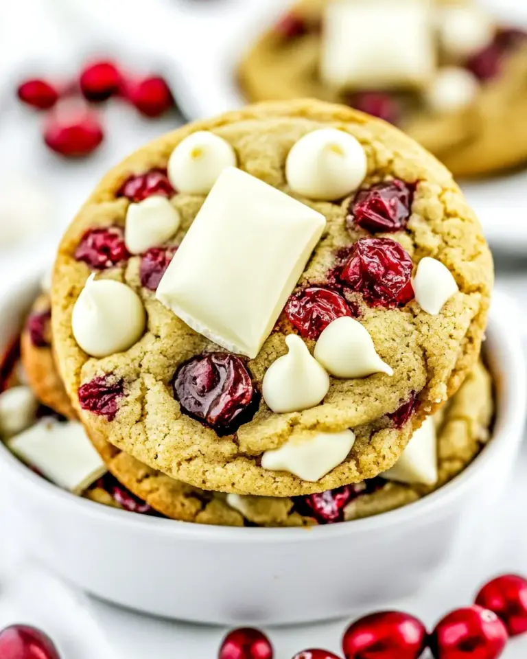 White Chocolate Cranberry Cookies