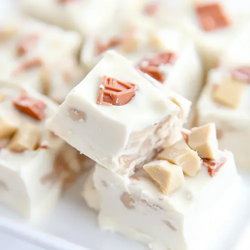 White Chocolate Reeses Fudge