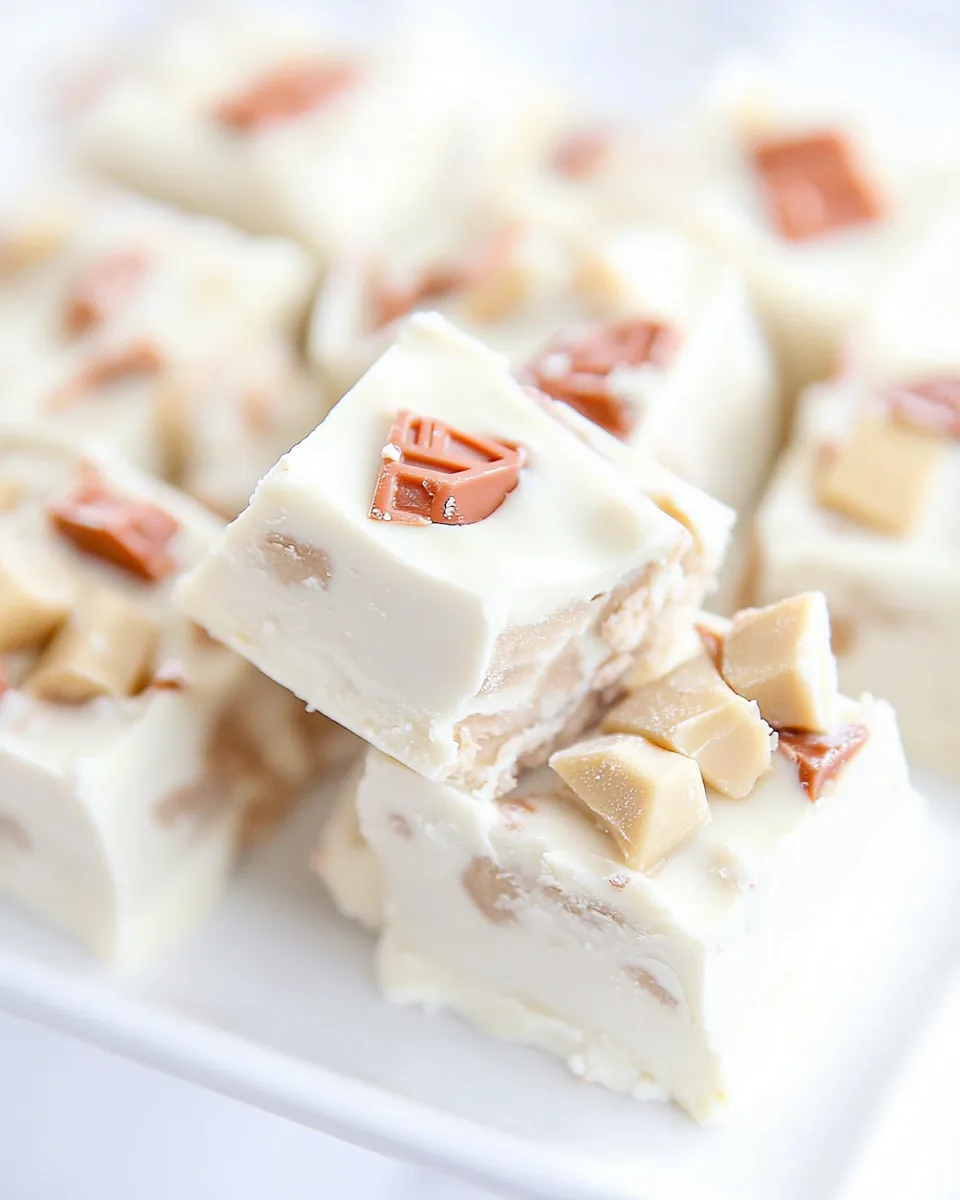 White Chocolate Reeses Fudge