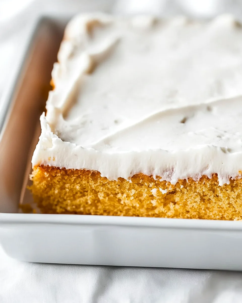 White Texas Sheet Cake