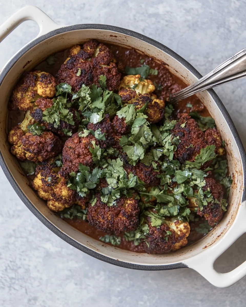 Whole Roasted Tikka Masala Cauliflower