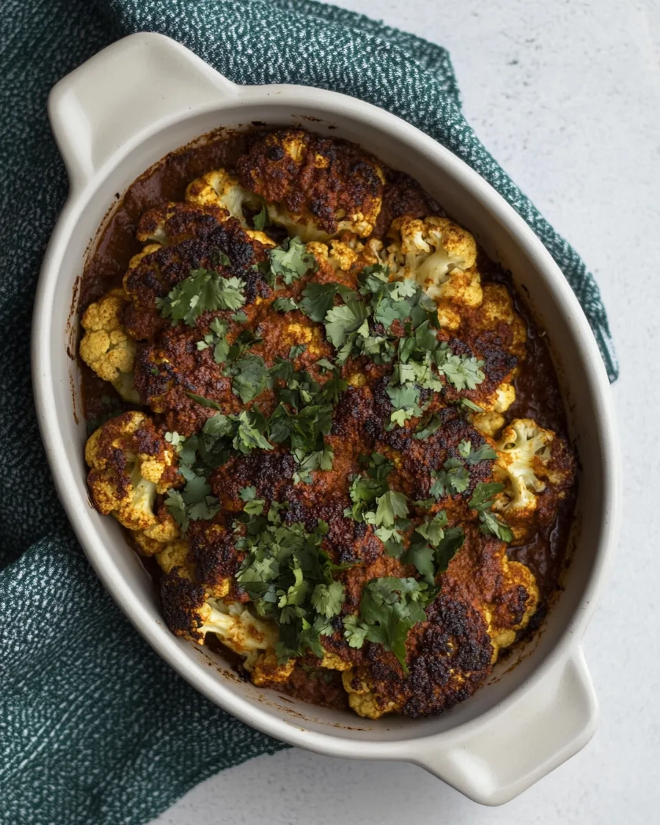 Whole Roasted Tikka Masala Cauliflower