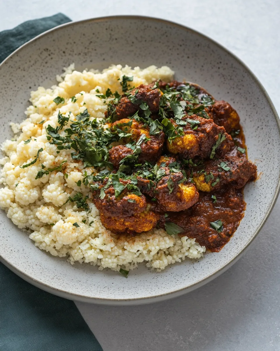 Whole Roasted Tikka Masala Cauliflower