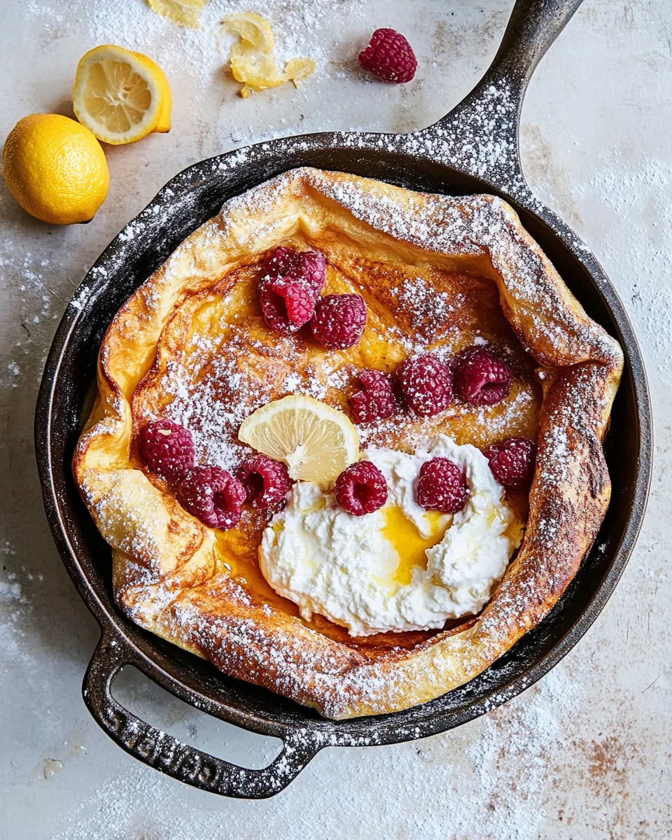 Whole Wheat Dutch Baby with Meyer Lemon Whipped Ricotta