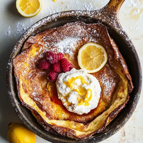 Whole Wheat Dutch Baby with Meyer Lemon Whipped Ricotta