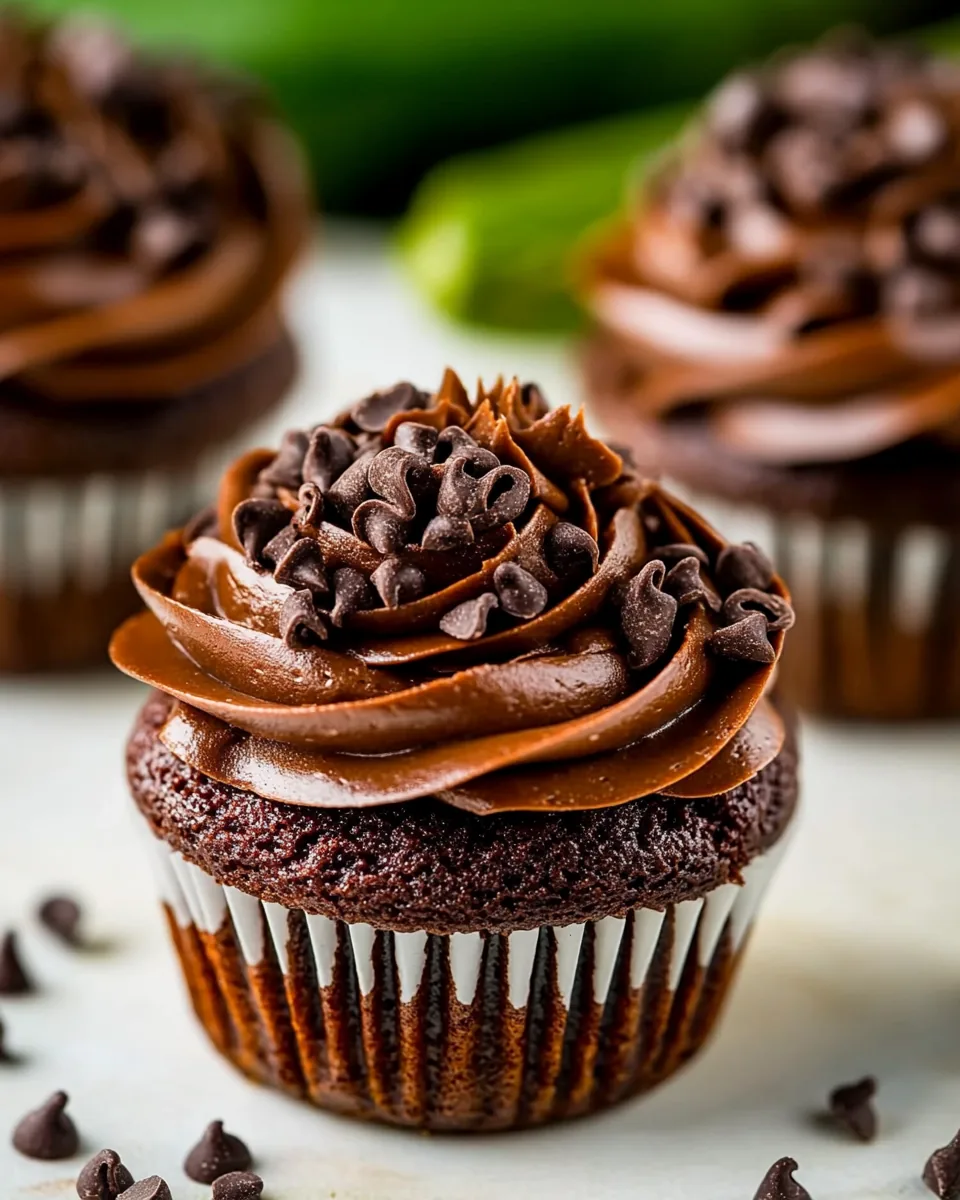Zucchini Chocolate Cupcakes