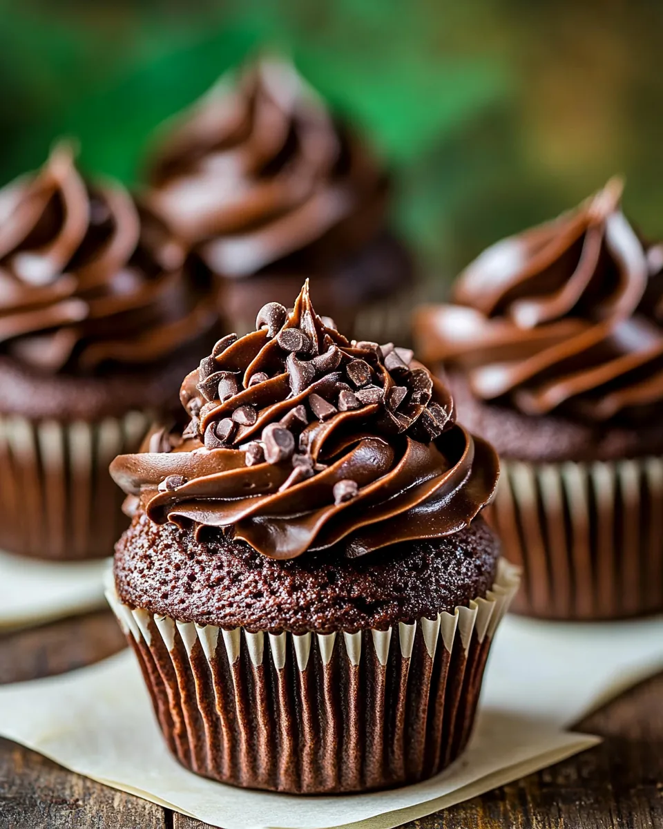 Zucchini Chocolate Cupcakes