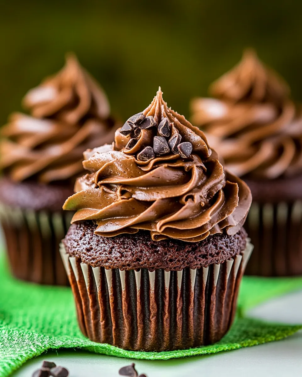 Zucchini Chocolate Cupcakes