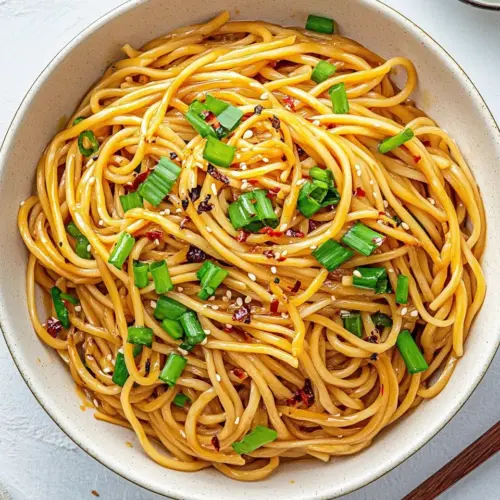 10 Minute Garlic Chili Oil Noodles