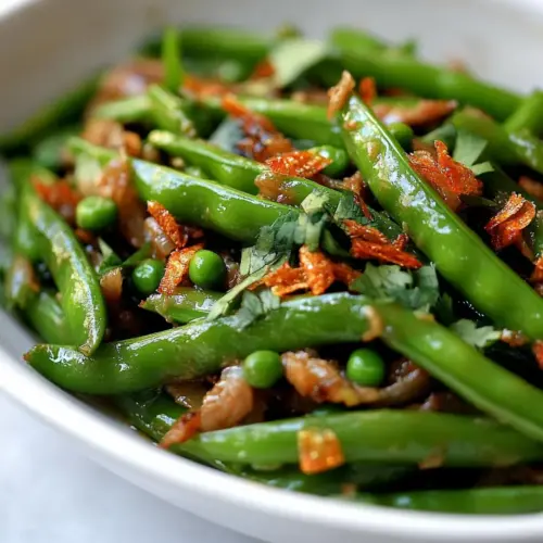 15 Minute Sugar Snap Peas Stir Fry with Southeast Asian Flavor