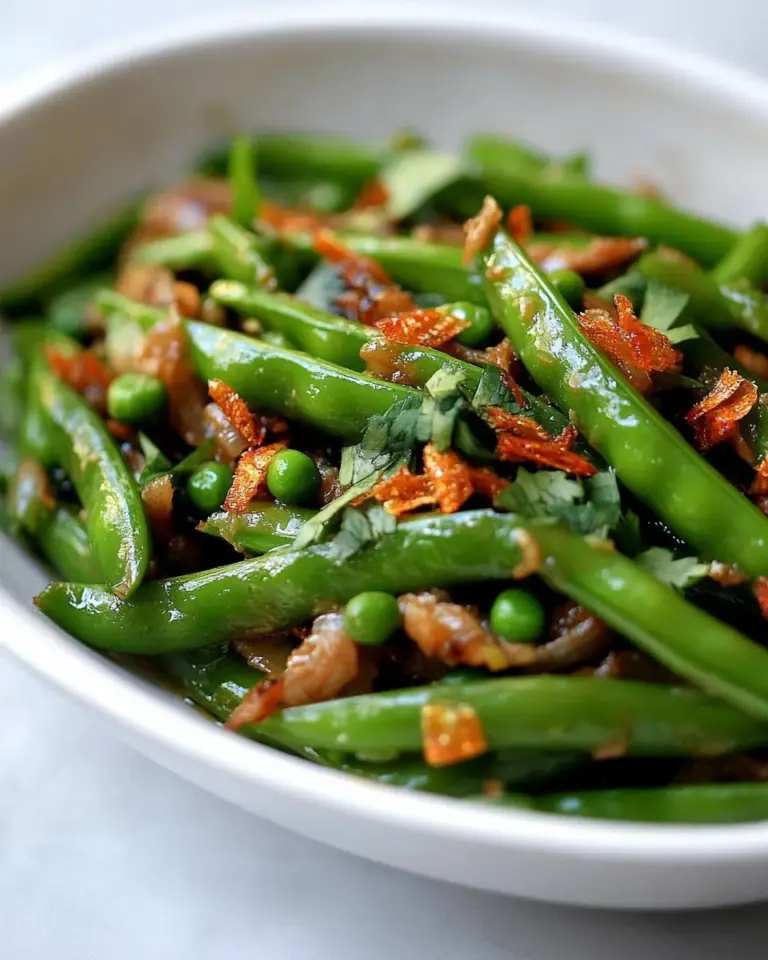 15 Minute Sugar Snap Peas Stir Fry with Southeast Asian Flavor