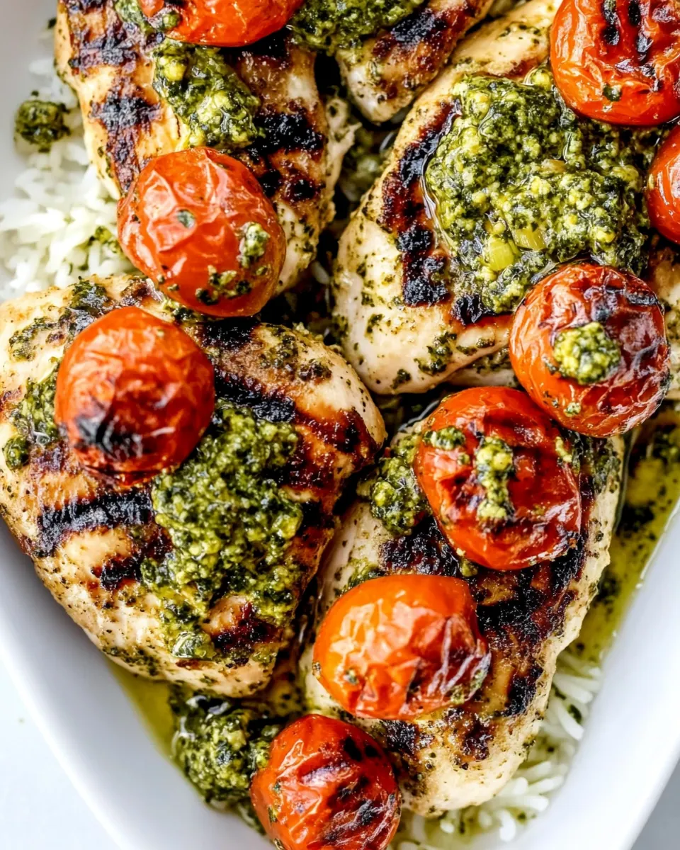 2 Ingredient Pesto Chicken