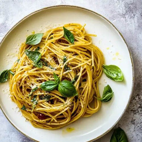 Garlic Basil Brown Butter Pasta