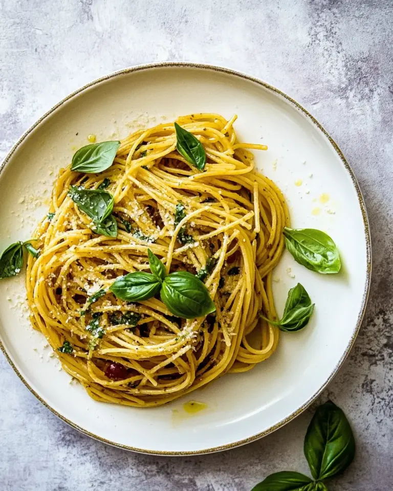 Garlic Basil Brown Butter Pasta