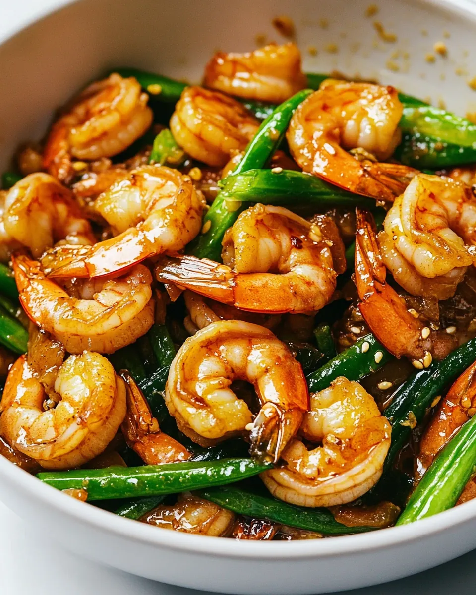 20 Minute Honey Garlic Shrimp Stir Fry