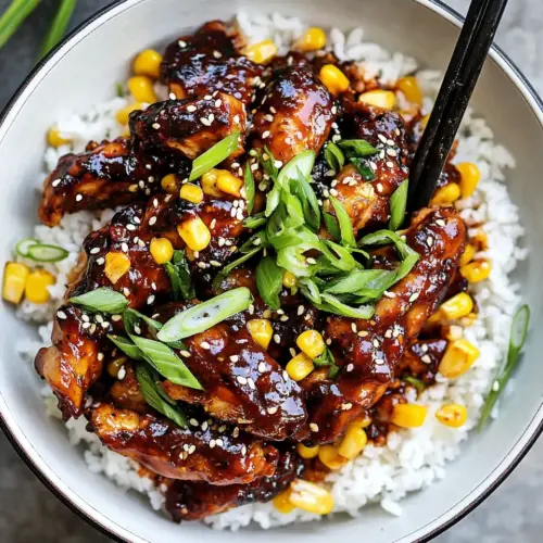 Korean Bulgogi BBQ Chicken with Spicy Garlic Butter Corn