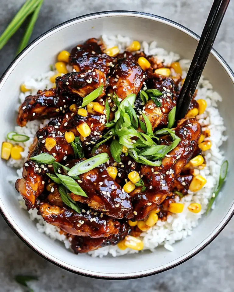 Korean Bulgogi BBQ Chicken with Spicy Garlic Butter Corn
