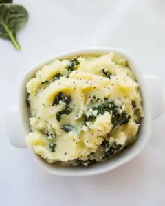 25 Minute Spinach Mashed Potatoes