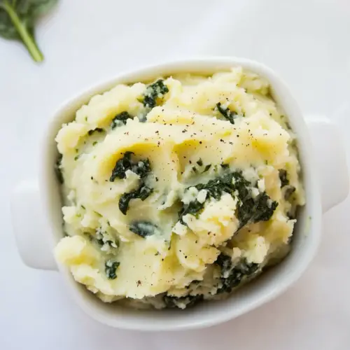 25 Minute Spinach Mashed Potatoes