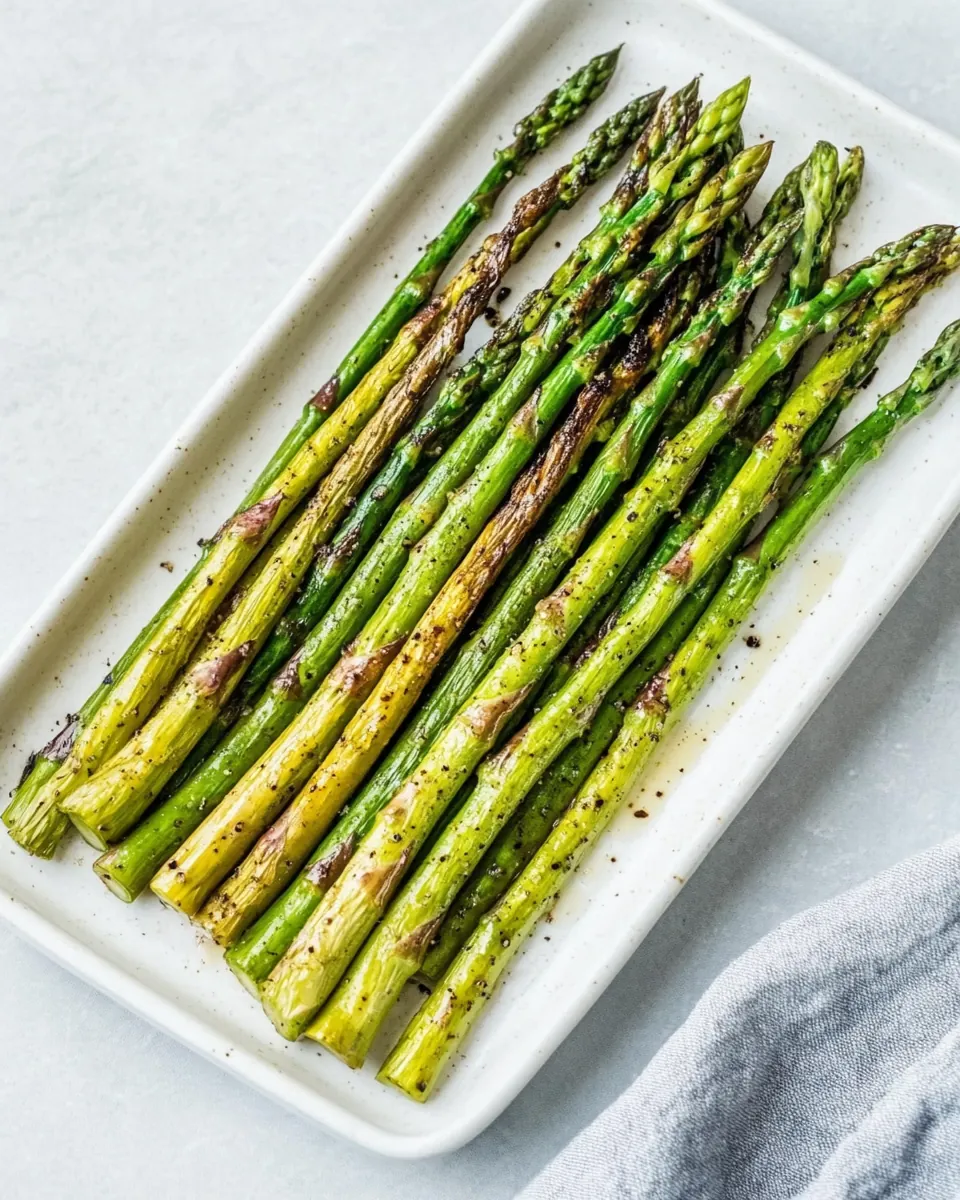 3 Ingredient Broiled Asparagus with Balsamic Brown Butter