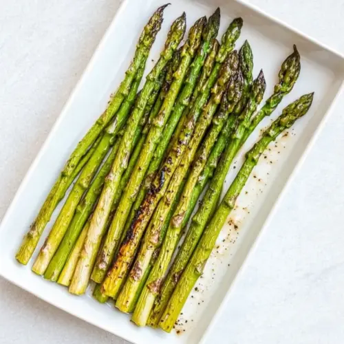 3 Ingredient Broiled Asparagus with Balsamic Brown Butter