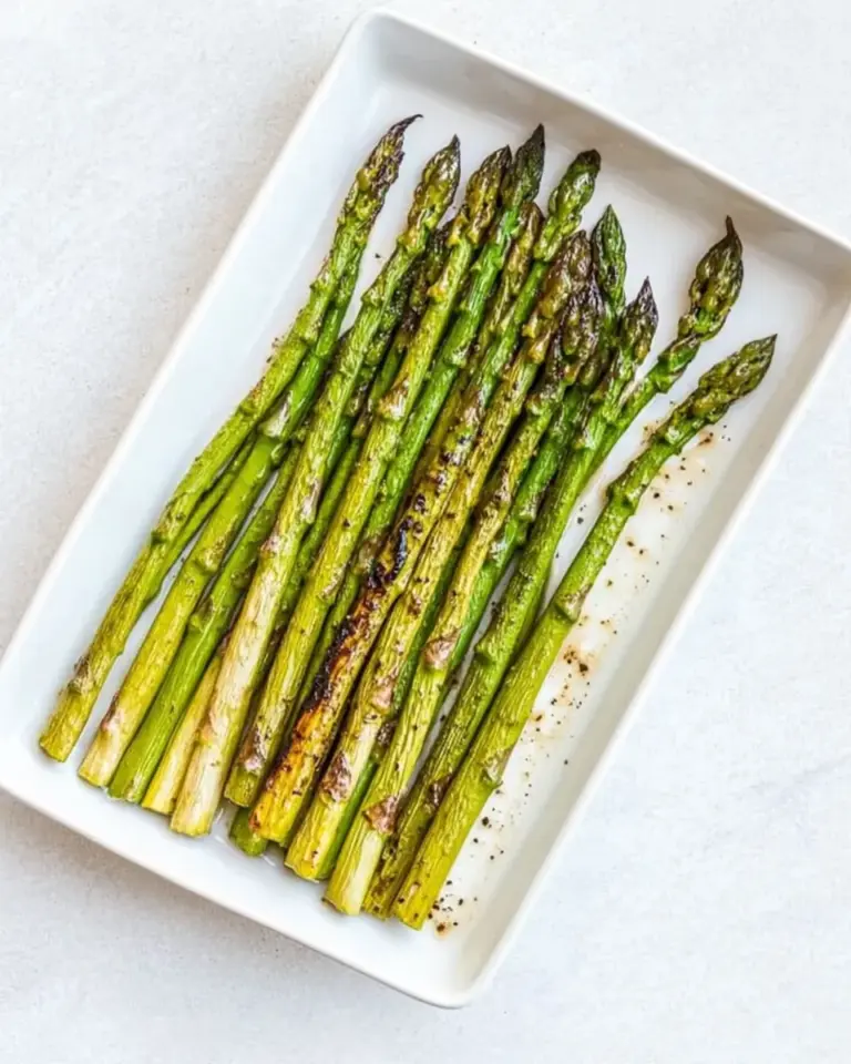 3 Ingredient Broiled Asparagus with Balsamic Brown Butter