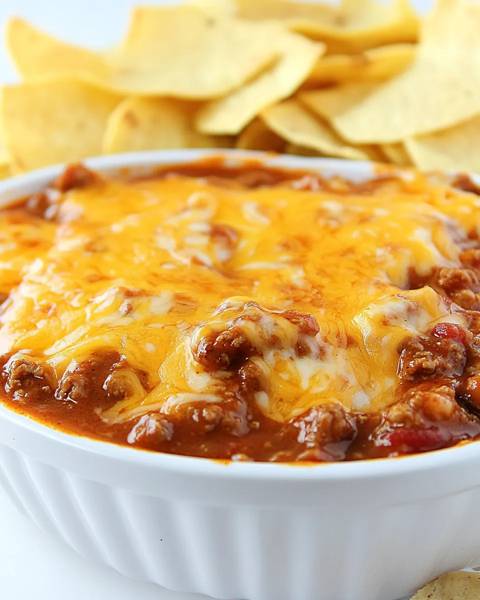 3 Ingredient Chili Cheese Dip