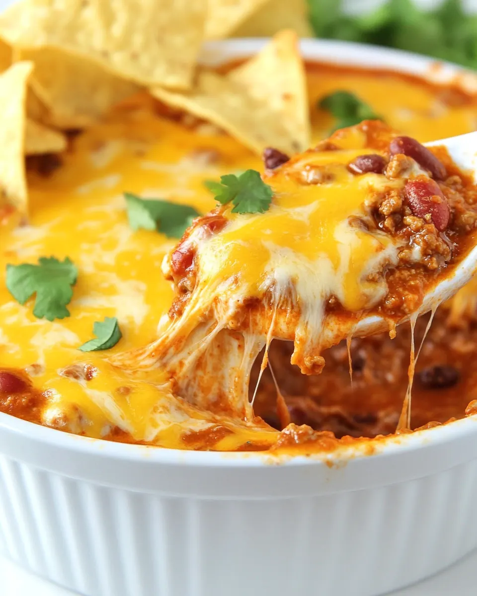 3 Ingredient Chili Cheese Dip