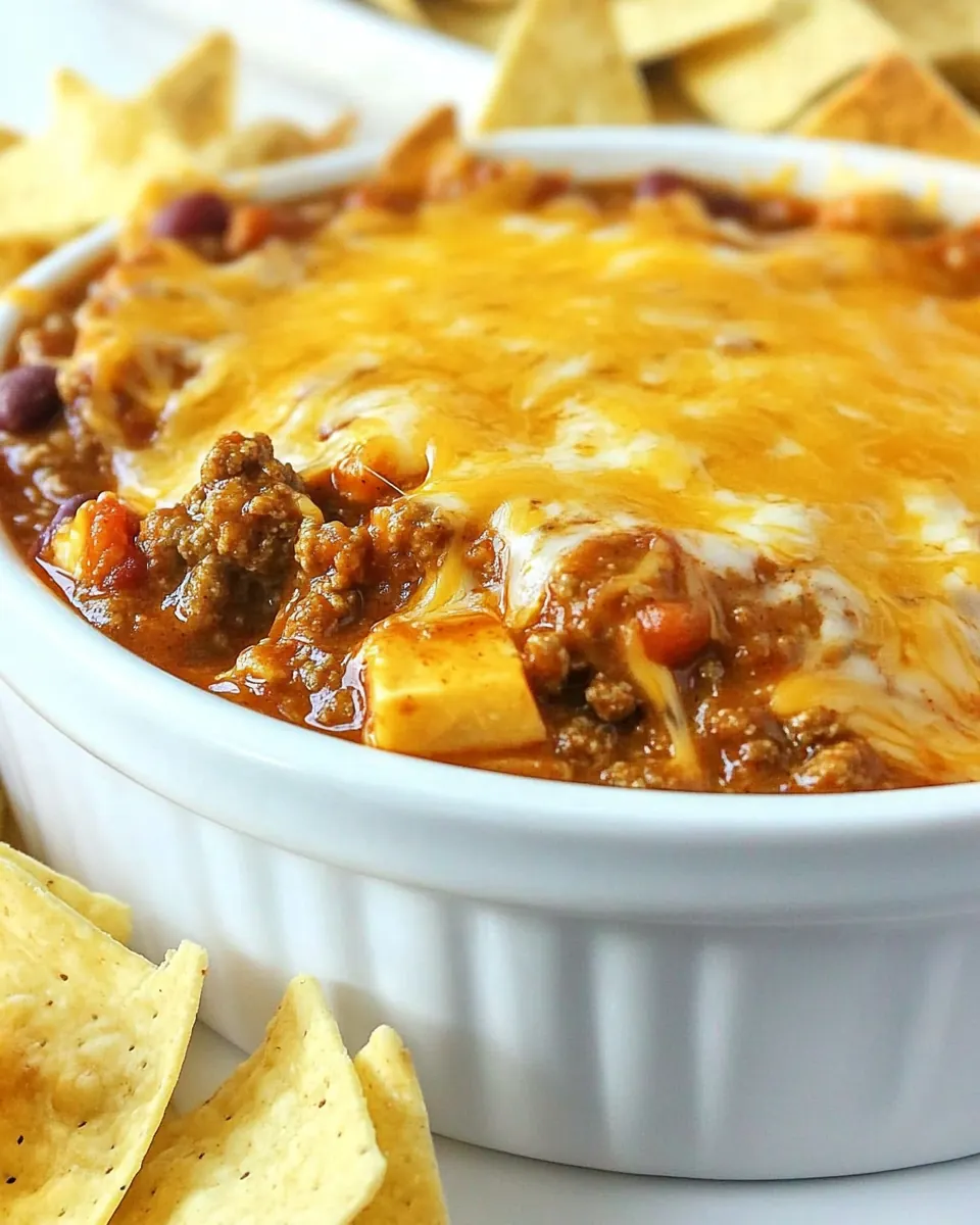 3 Ingredient Chili Cheese Dip