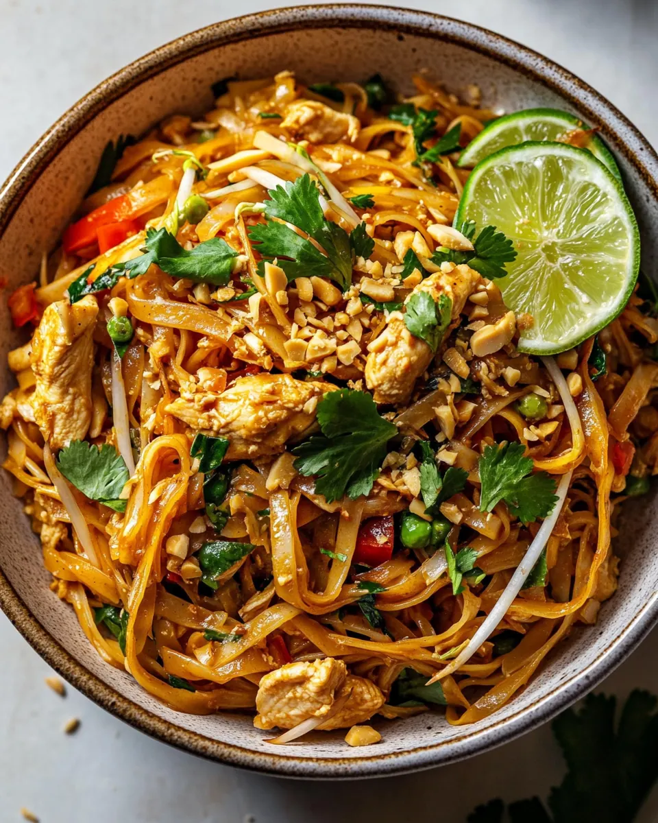 Garlic Butter Chicken Pad Thai