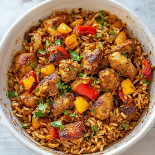 30 Minute Healthy Kickin Cajun Chicken and Rice