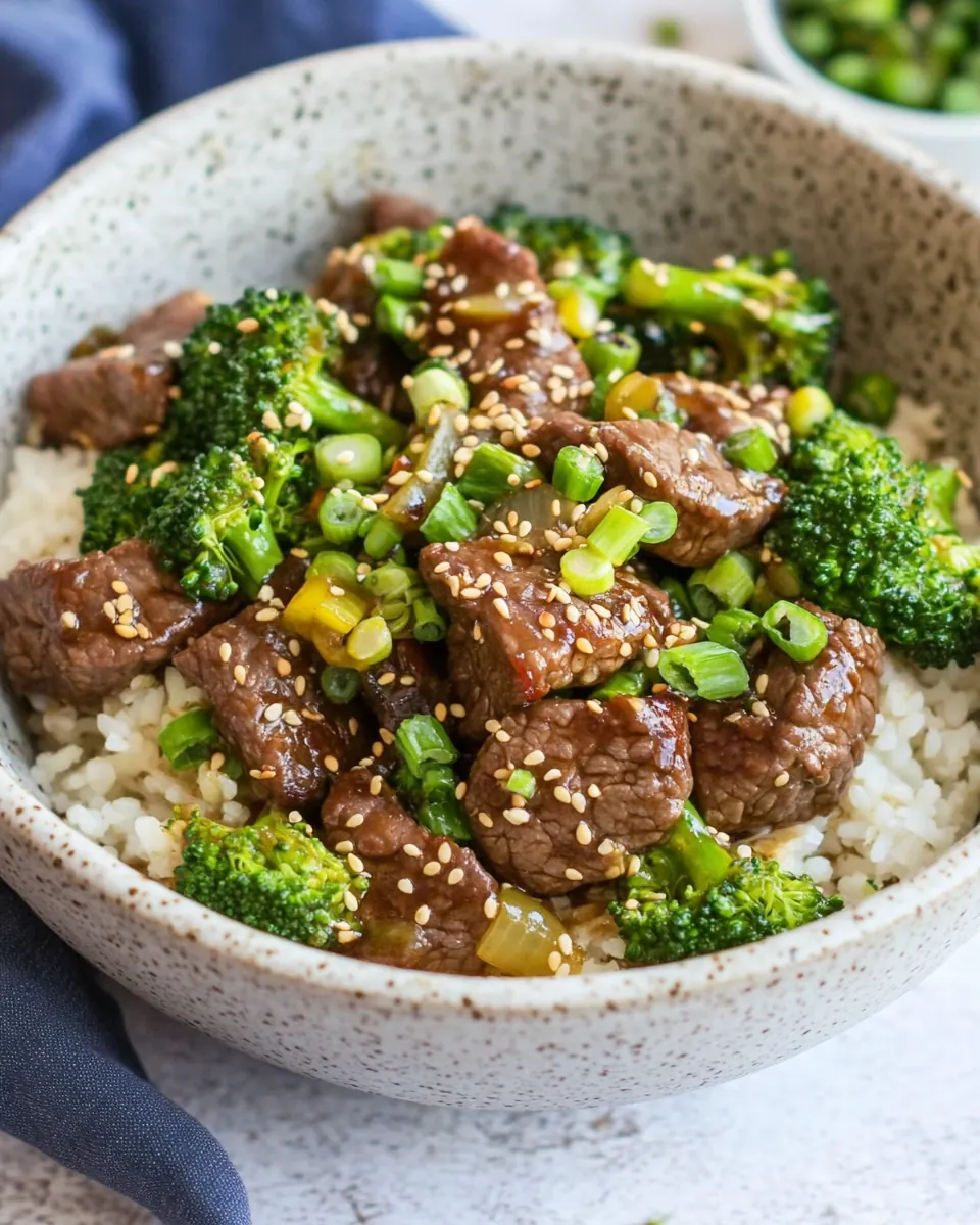 Sesame Ginger Garlic Broccoli Beef Stir Fry