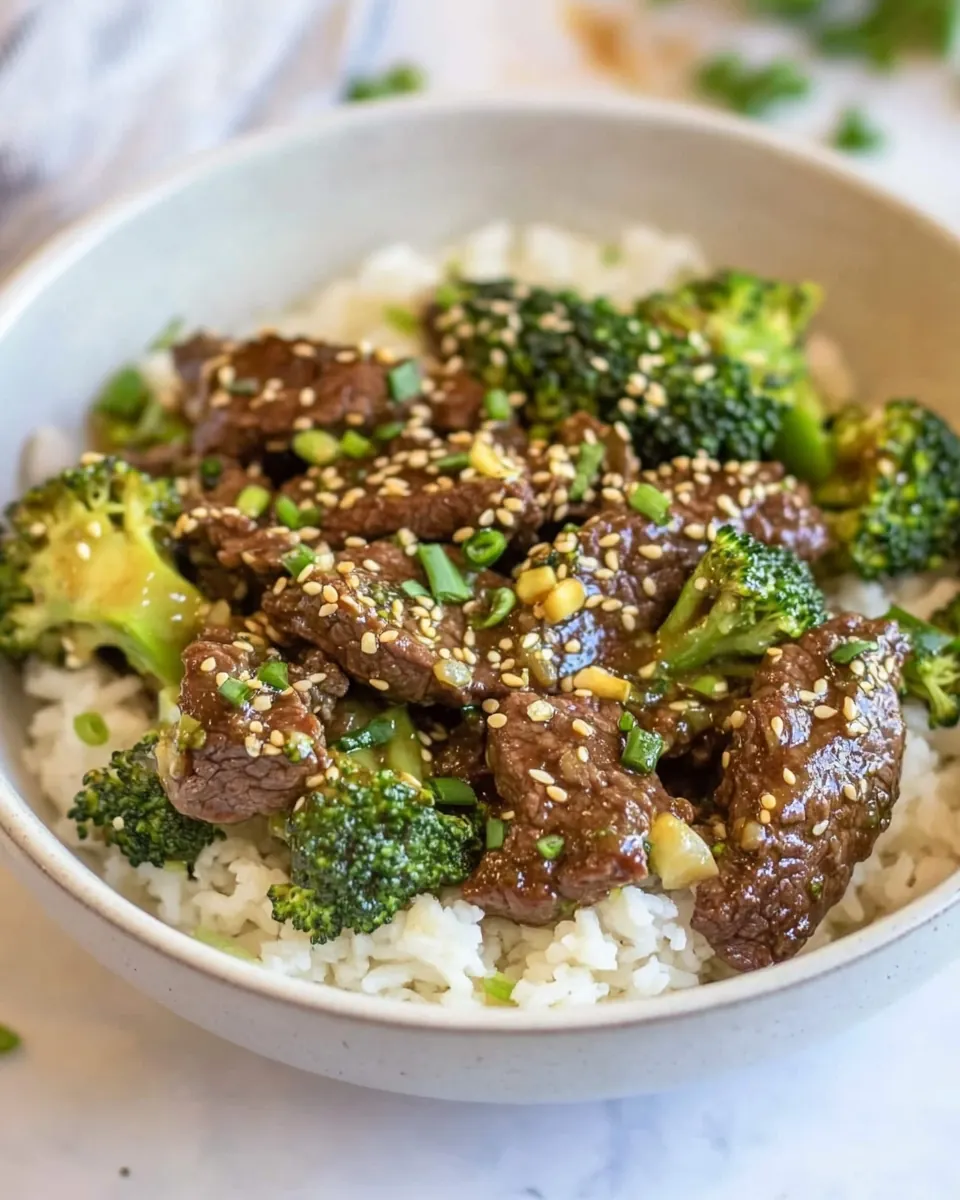 Sesame Ginger Garlic Broccoli Beef Stir Fry