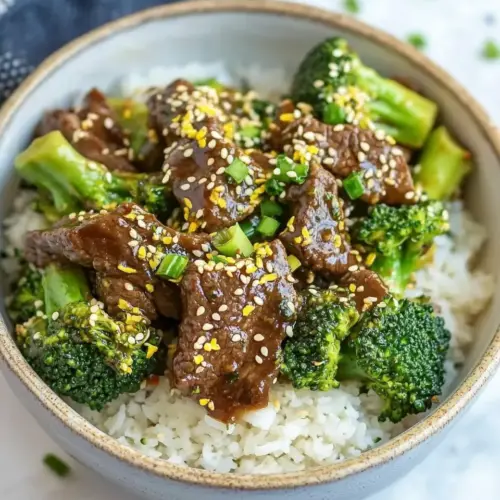 Sesame Ginger Garlic Broccoli Beef Stir Fry