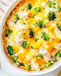 30 Minute Stovetop Chicken Broccoli and Rice Casserole