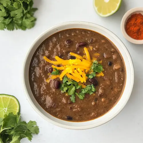 30 Minute Vegetarian Black Bean Soup
