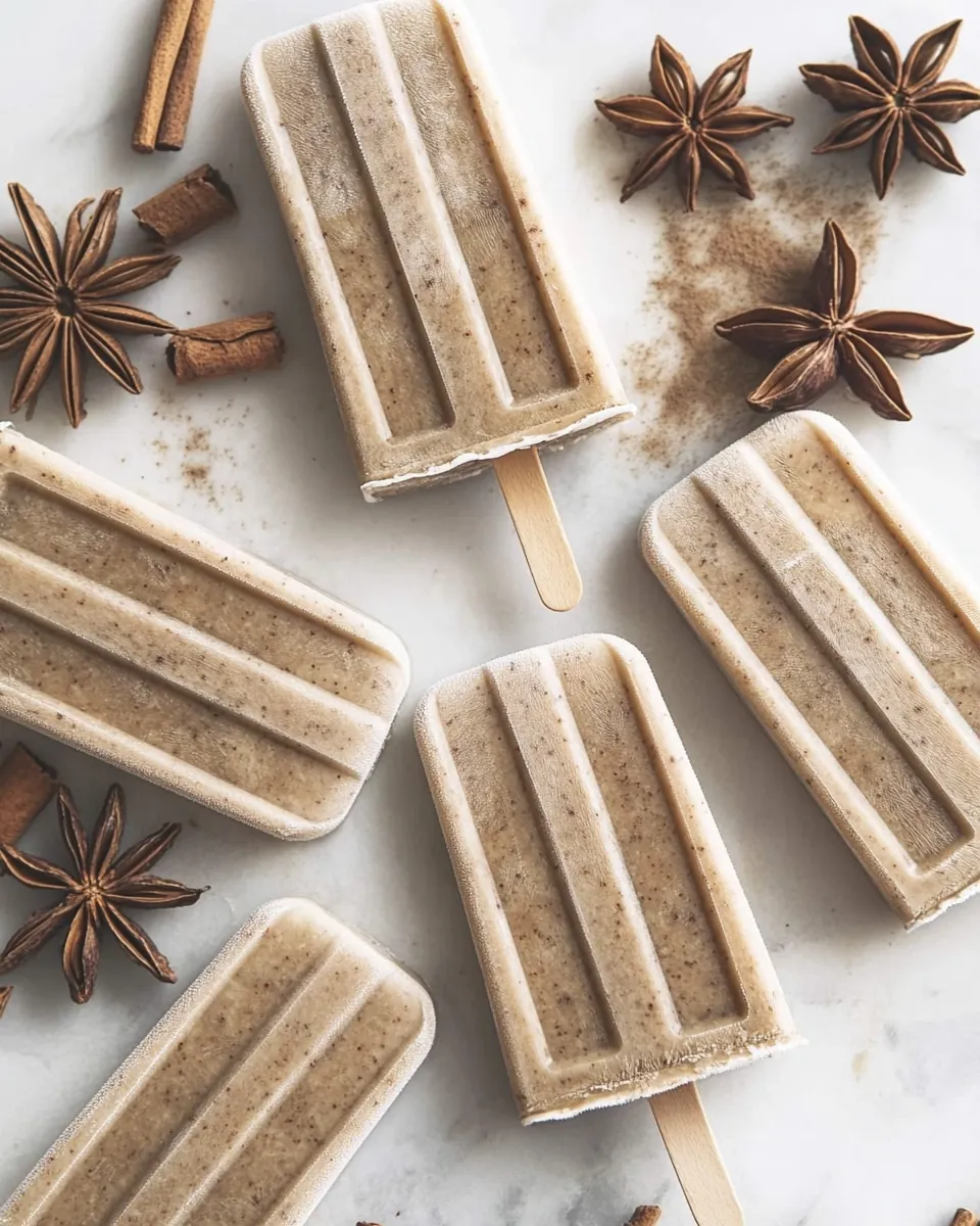 4 Ingredient Chai Popsicles