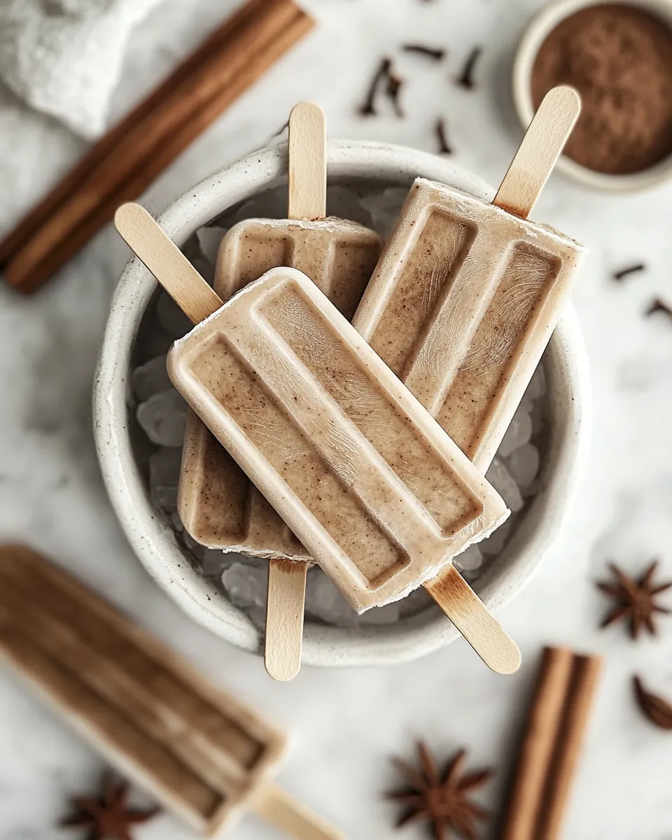 4 Ingredient Chai Popsicles